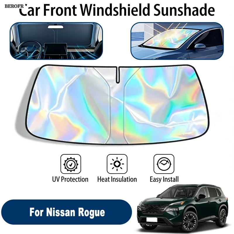 Windshield Sun Shade For Nissan Rogue Foldable UV Reflective Front Window Sun Protection Cover Accessories
