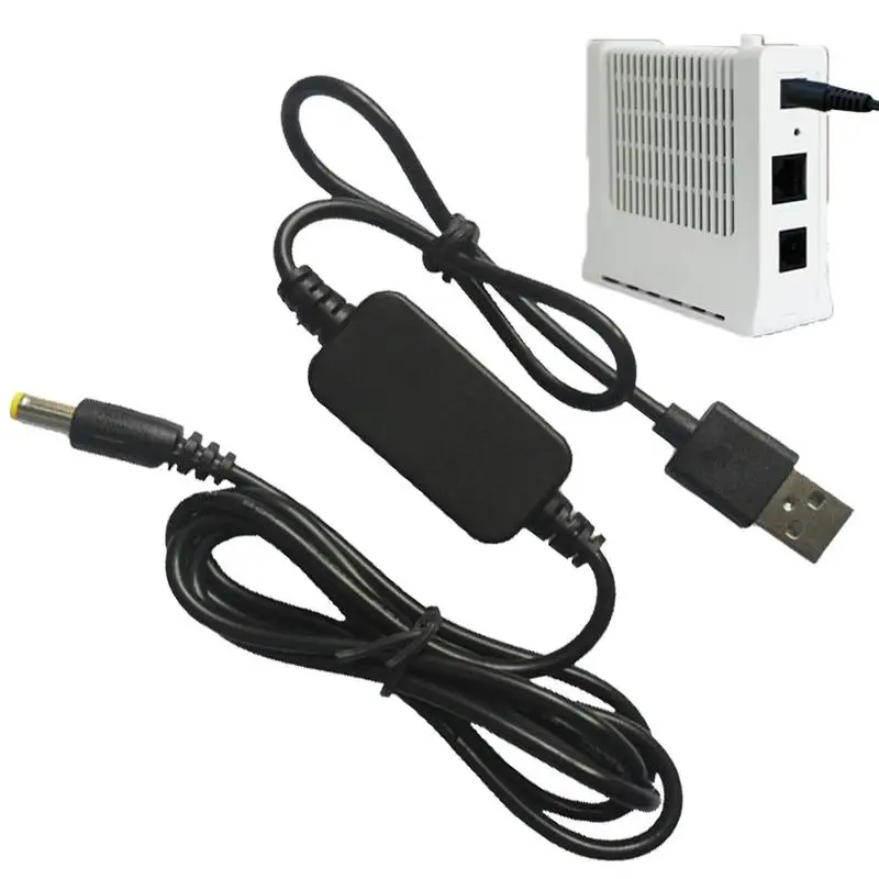 Línea de refuerzo de potencia Usb Dc 5v a Dc 9v/12v Módulo de aumento Cable adaptador convertidor Usb adaptador de conector USB a DC para enrutador