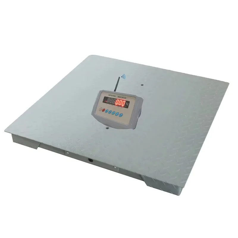 1t 10t Big ndustrial Floor Scale Roller Weighing and Lift Type Floor Weight Scale Atex 1200x1200mm 3t