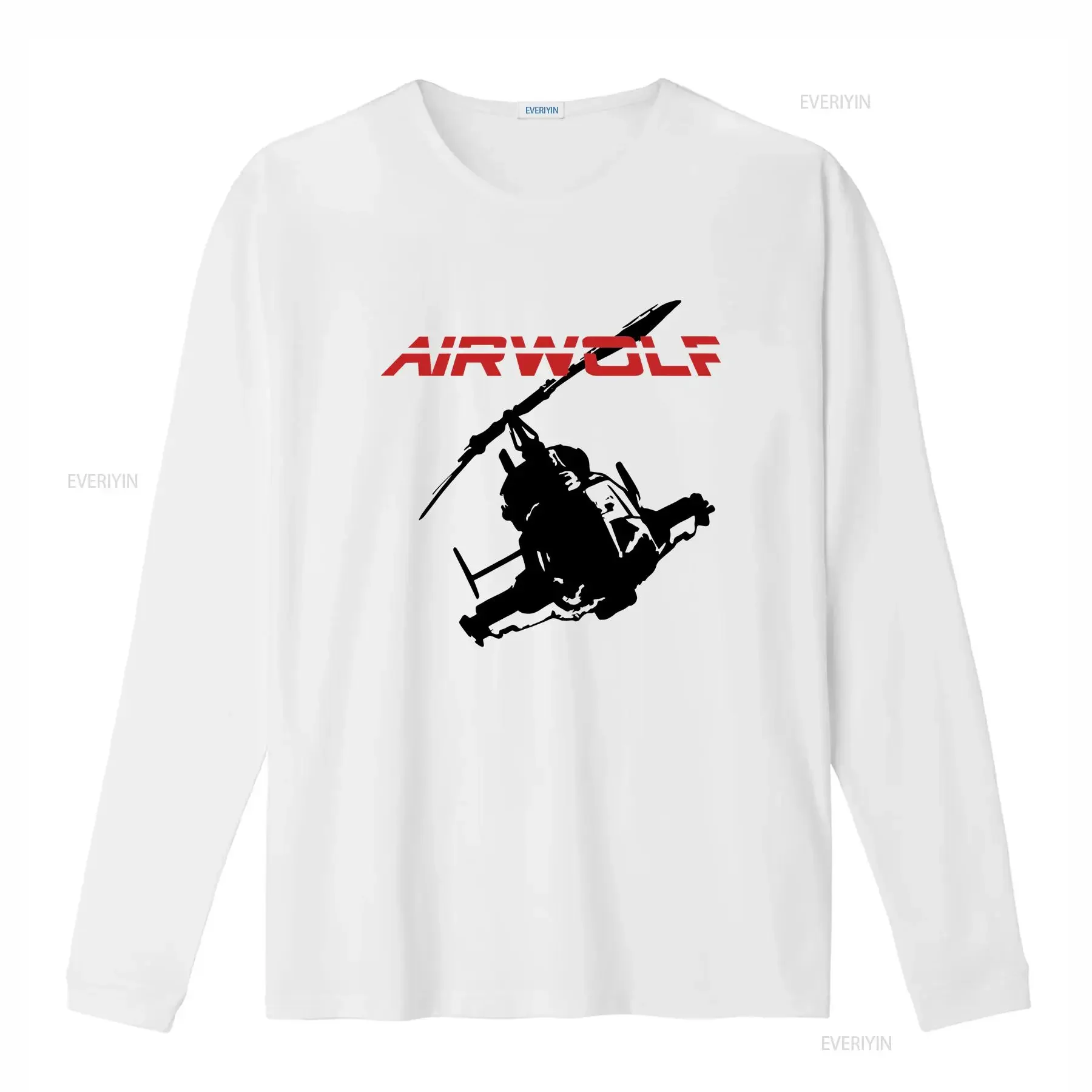 Airwolf T Shirt Mens 80's Retro TV Programme Helicopter Drama Show Size S 5XL vintage Washed Comfortable Stylish Slightly
