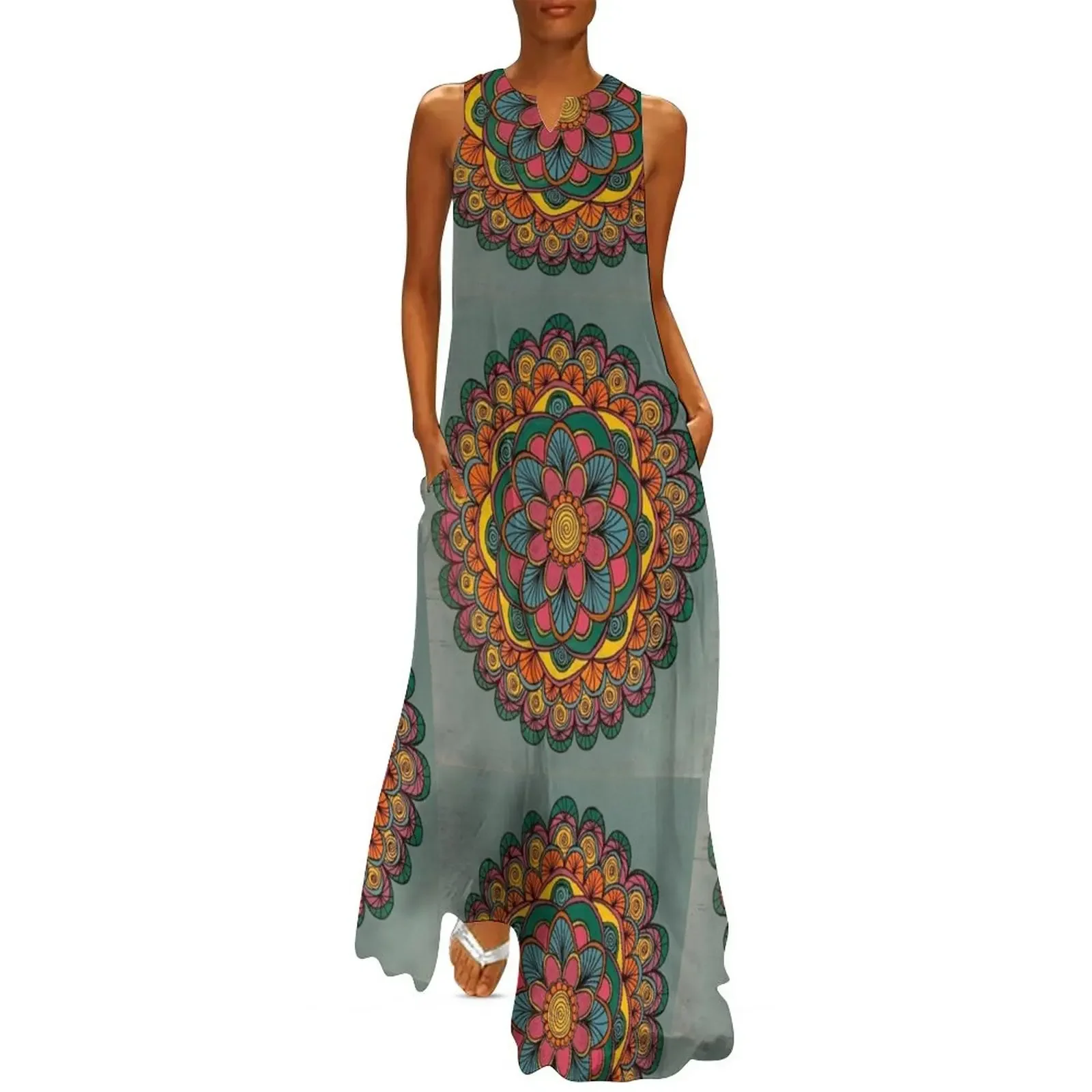 

Flower Power Long Dress dresses for woman 2025 dresses women summer 2025 Women's dress Dress