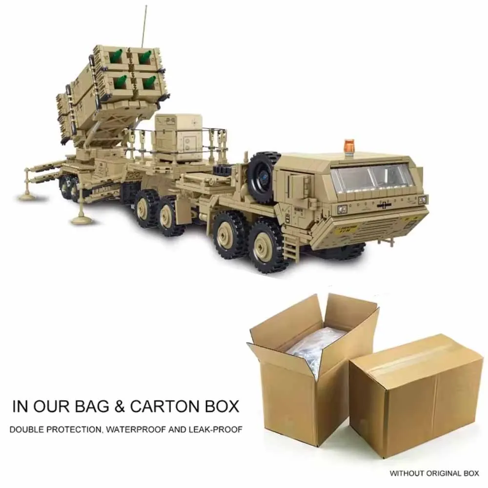 WWW2 US Militaire Serie M983 Raket voertuig M10170 Tank Transportvoertuig JLTV Gepantserde Voertuig Moeilijke Bouwstenen Speelgoed