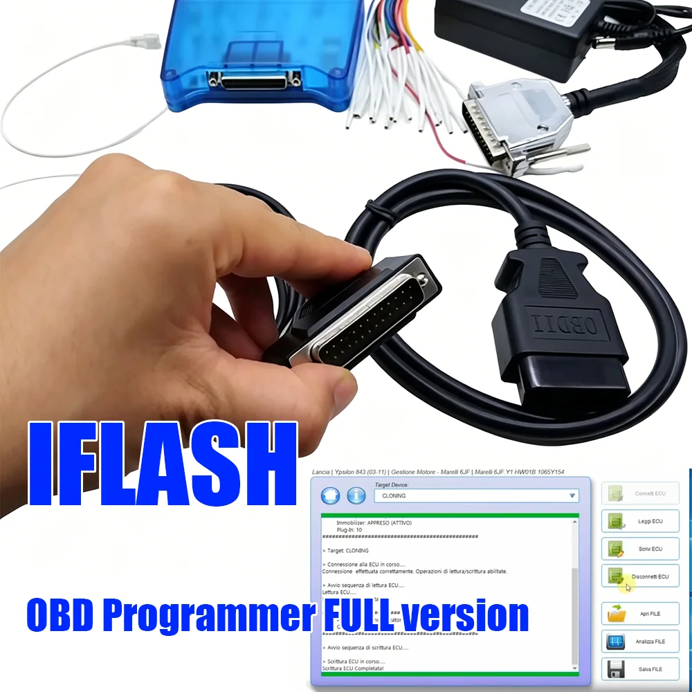 OBDOK IFlash OBD Programmer FULL version ECU BCM BSI Tool Immobilizer Pincode Read Body Computer for Fiat/ Alfa/ Lancia/ lveco ﻿