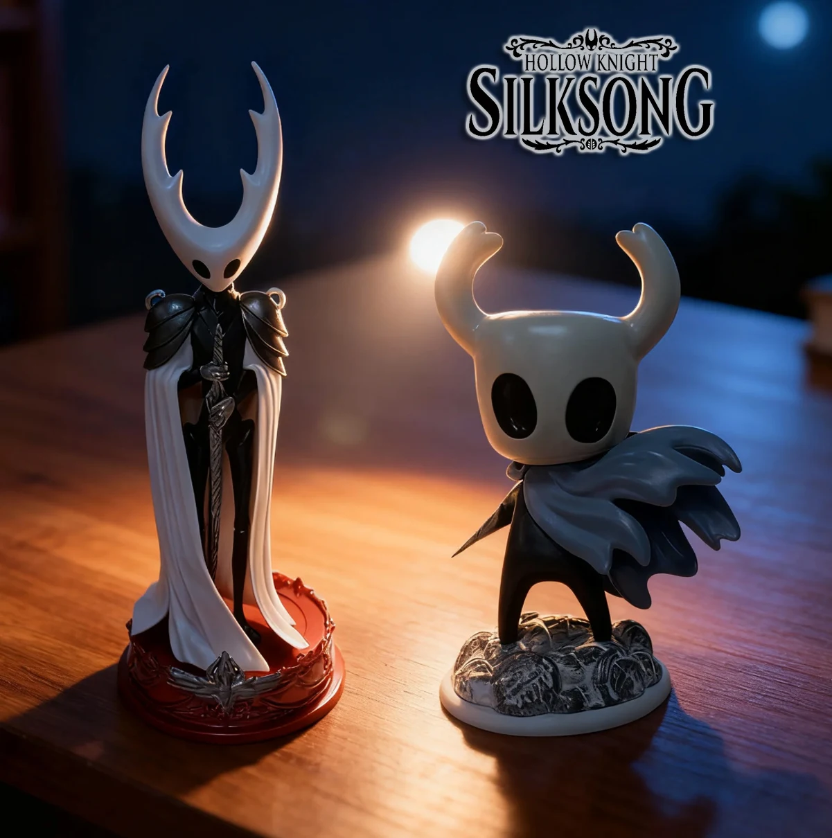 

New Silksong Game Hollow Knight Figure Combat Form Grub The Pale King Anime Hornet Desktop Ornament birthday Gifts