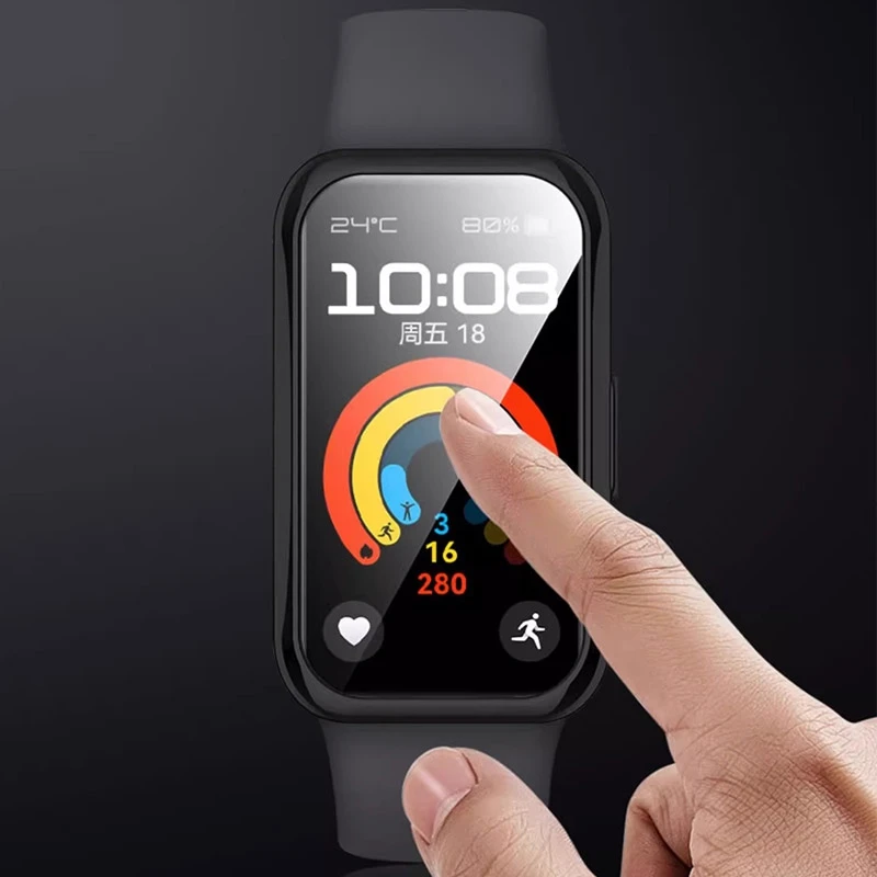 Watch Case for Huawei Band 9/Band 8 Smart Watch Soft Anti-falling screen protective cover for Huawei Band 9/8 Silicone Shell