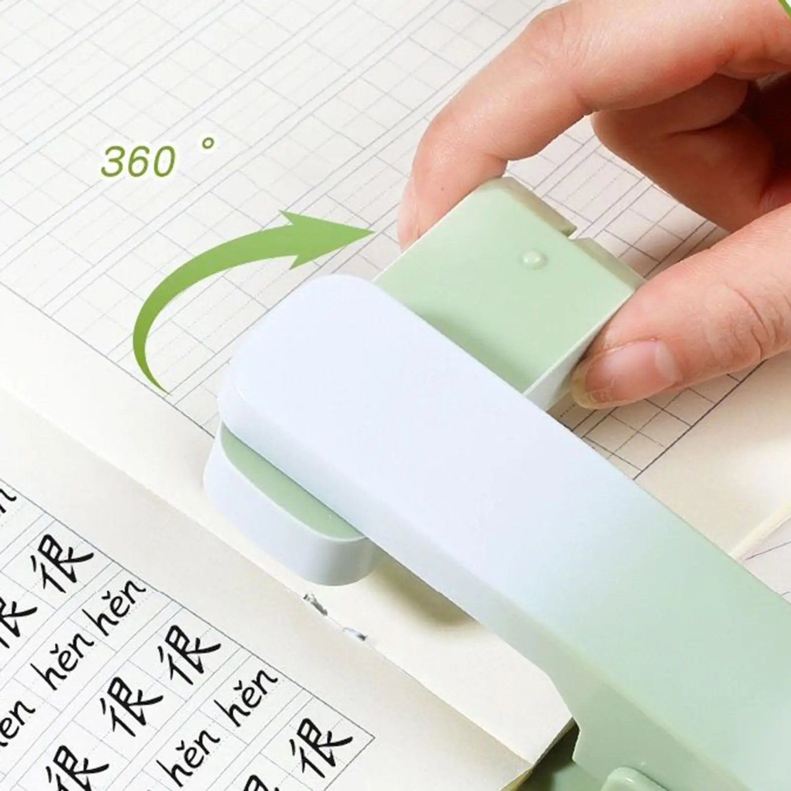 كباسات للمكتب 360 درجة دوارة كتاب ملزمة دباسة 20 ورقة قدرة مريح آلة تدبيس مكتب الملحقات ل