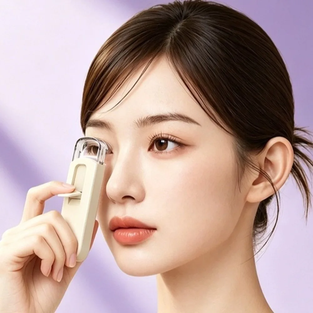 Quick Heating Electric Eyelash Curler Long Lasting USB Charging Heated Lash Curling Tool Handheld Simple Control