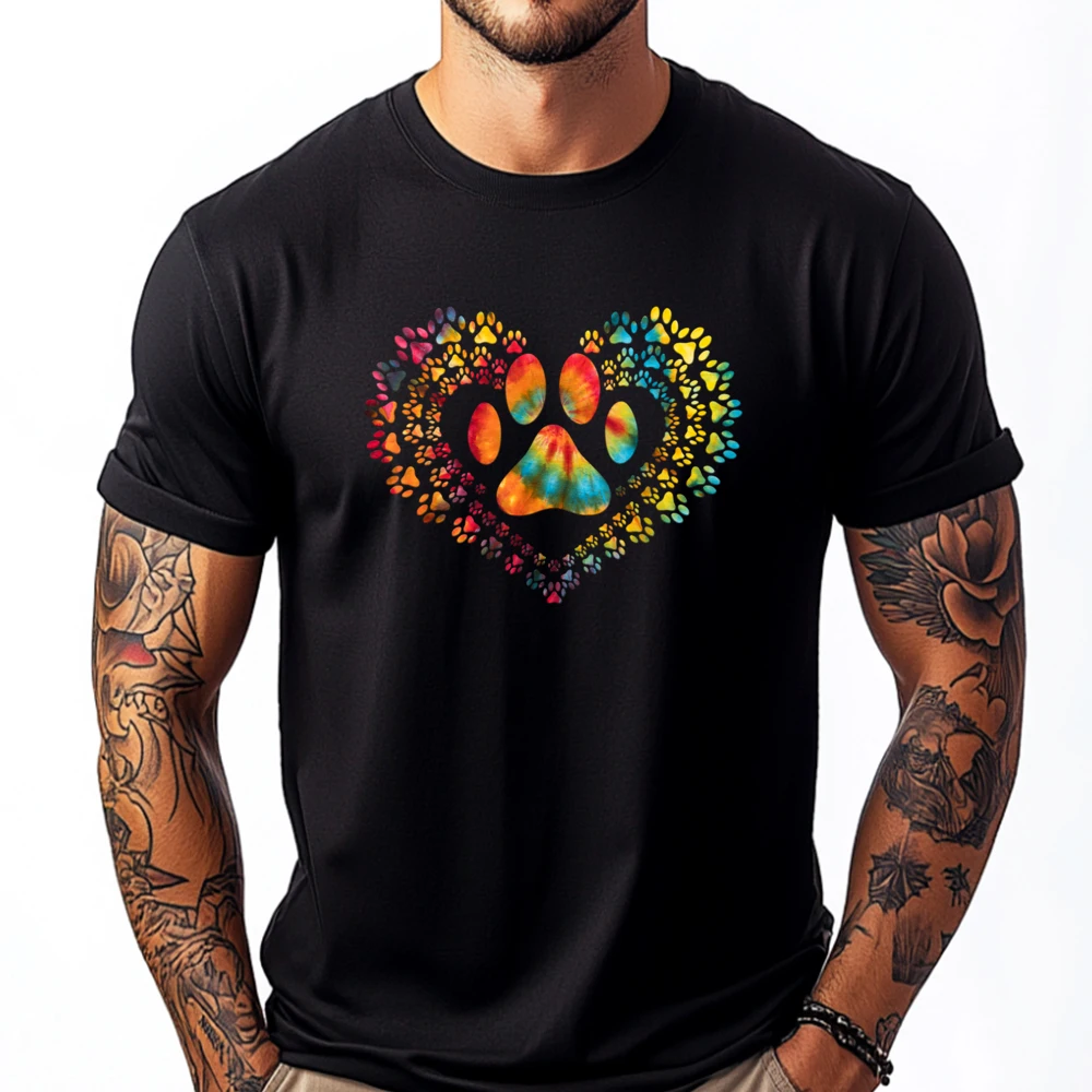 

Rock Heart Mens Graphic Tshirts Camisetas Valentine's Day Tops & Tees Love Funny Rock Music Tee Shirts for Men