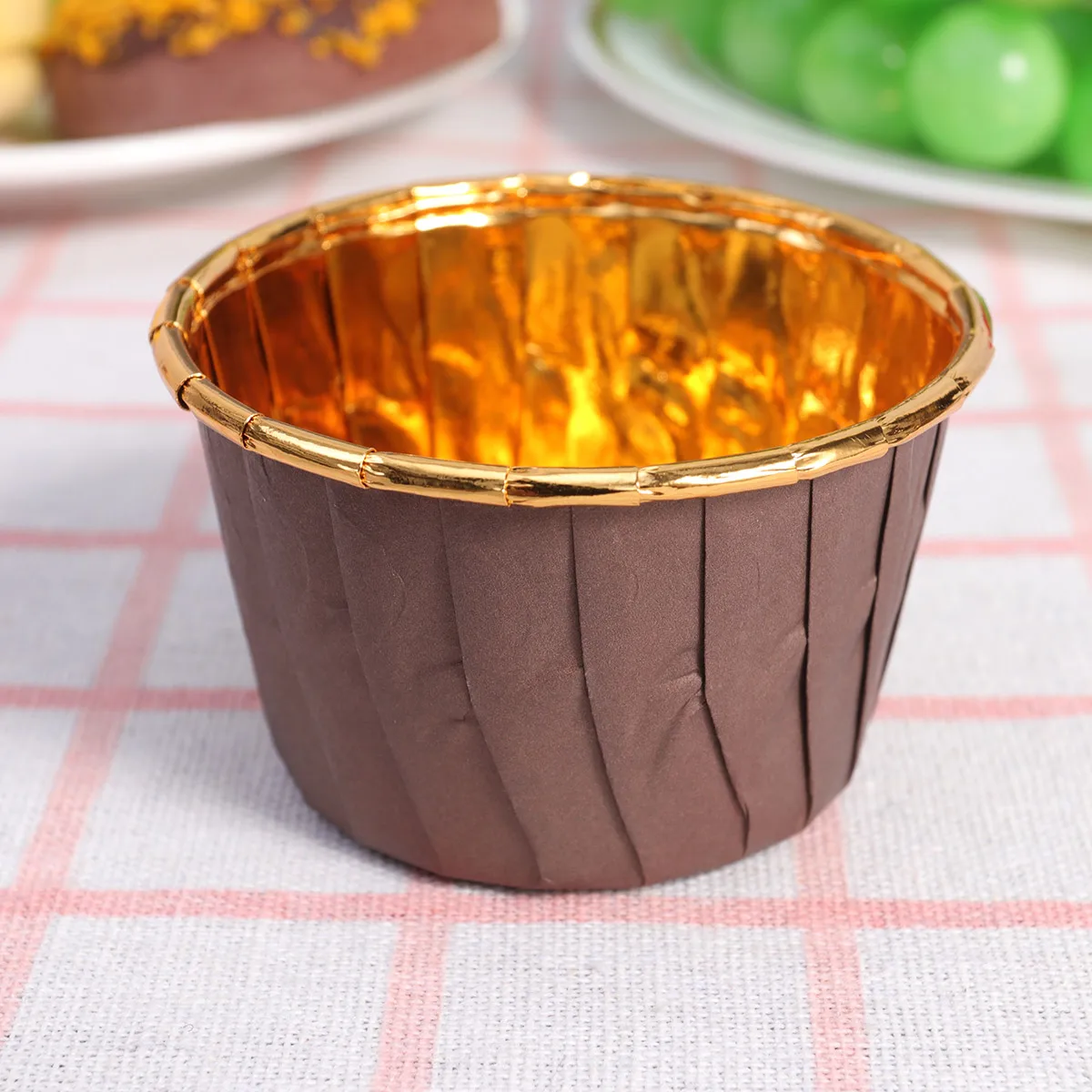 

100 Pcs Cake Cups Cupcake Paper Ice Supplies Dessert Bowls Crimping