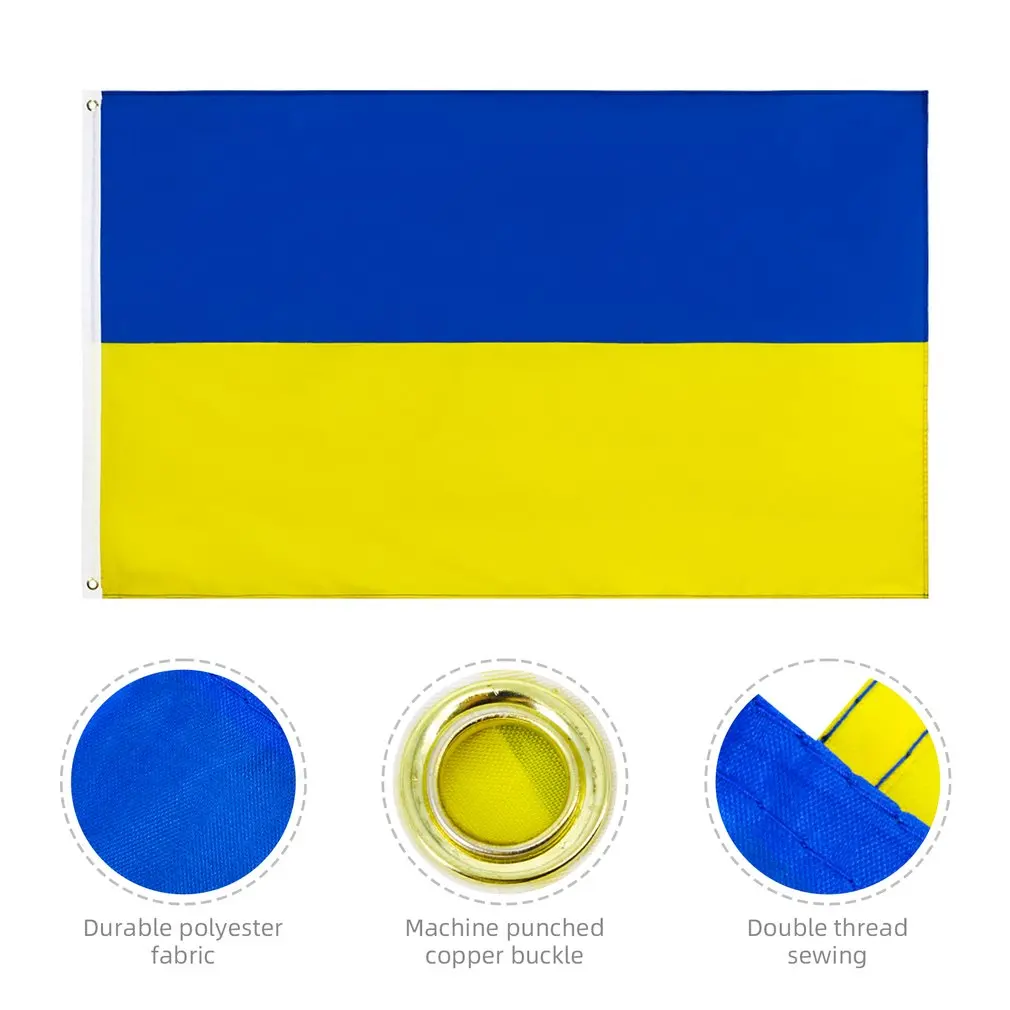 90*150cm/60*90cm blue yellow ua ukr Ukraine flag Ukraine National Flag Banner Office Activity Parade Festival Home Decoration