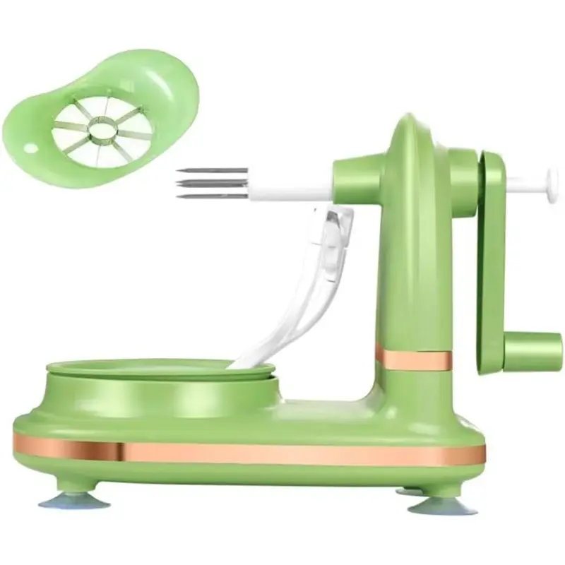 LICE-Fruit Slicer Stable And Convenient Cool Stable Suction Cup 1 Splitter(Light Green) Corer Peelers For Kitche
