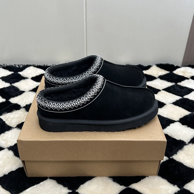 

2025 Leisure home-style flat-bottom genuine wool snow boots, sizes 35 - 42