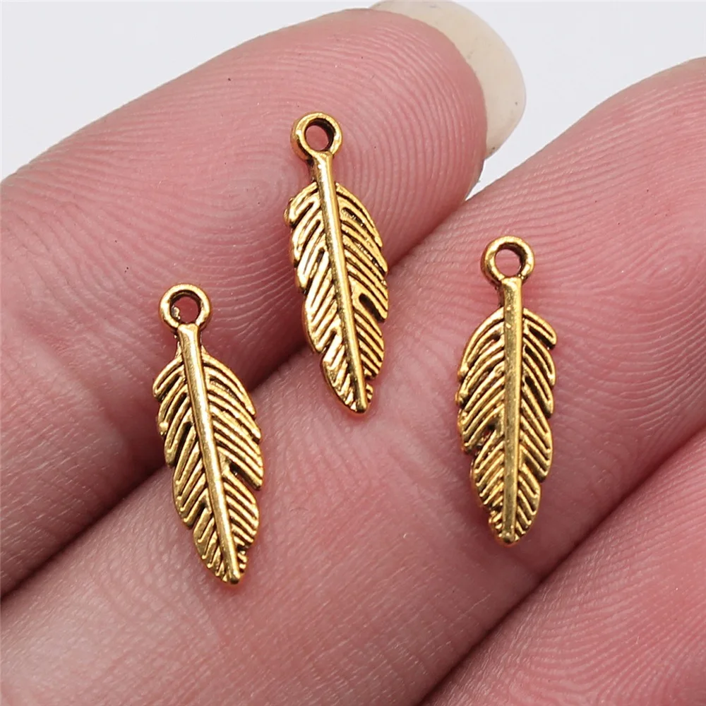 40pcs Antique Bronze Silver Color Pendants, DIY