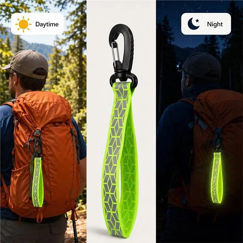 [NEW A09R!】 Reflective Keychain Reflective Strips 6 Pcs For Backpack Tags For Cycling Walking Running