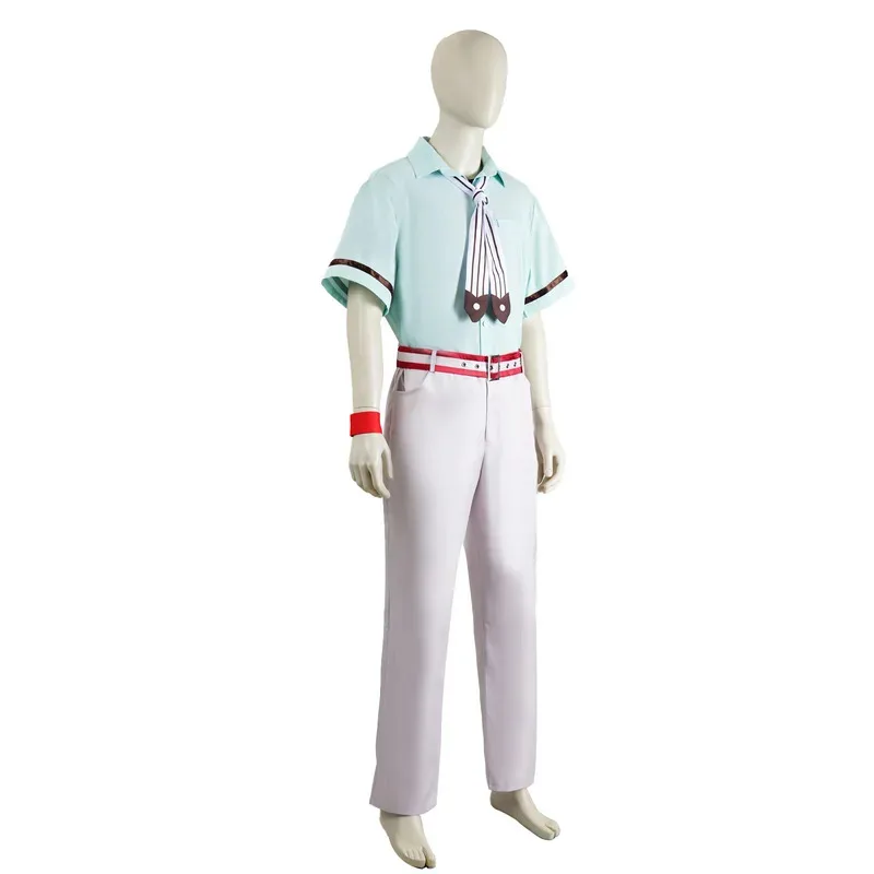 Minamoto Kou-Disfraz de Hanako-Kun de Anime, conjunto de pelucas de traje Minamoto Kou, uniforme de juego de fiesta de Halloween para mujer y hombre