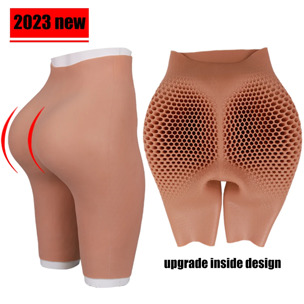 Eyung Silicone Underwear Buttock Thick Hips Silicone Male To Female Bum Open Crotch Panties Fake Butt Silicone Buttock