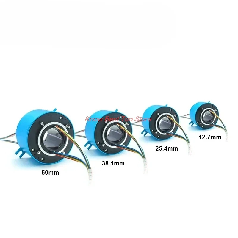 6/12/18wires, 2/5/10A，ID5/8/10/12.7/20/25.4/30~60mm,OD22~130mm SENRING  Through Hole/Bore Slip Ring，Electric swivel slip ring，