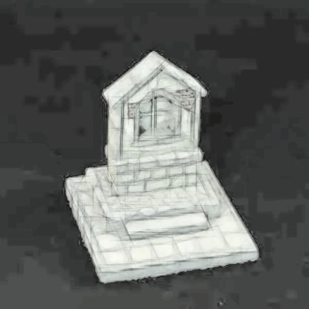 

1/35 Resin unpainted model Kit, Prayer Stone base, unassembled and unpainted GK,1034T