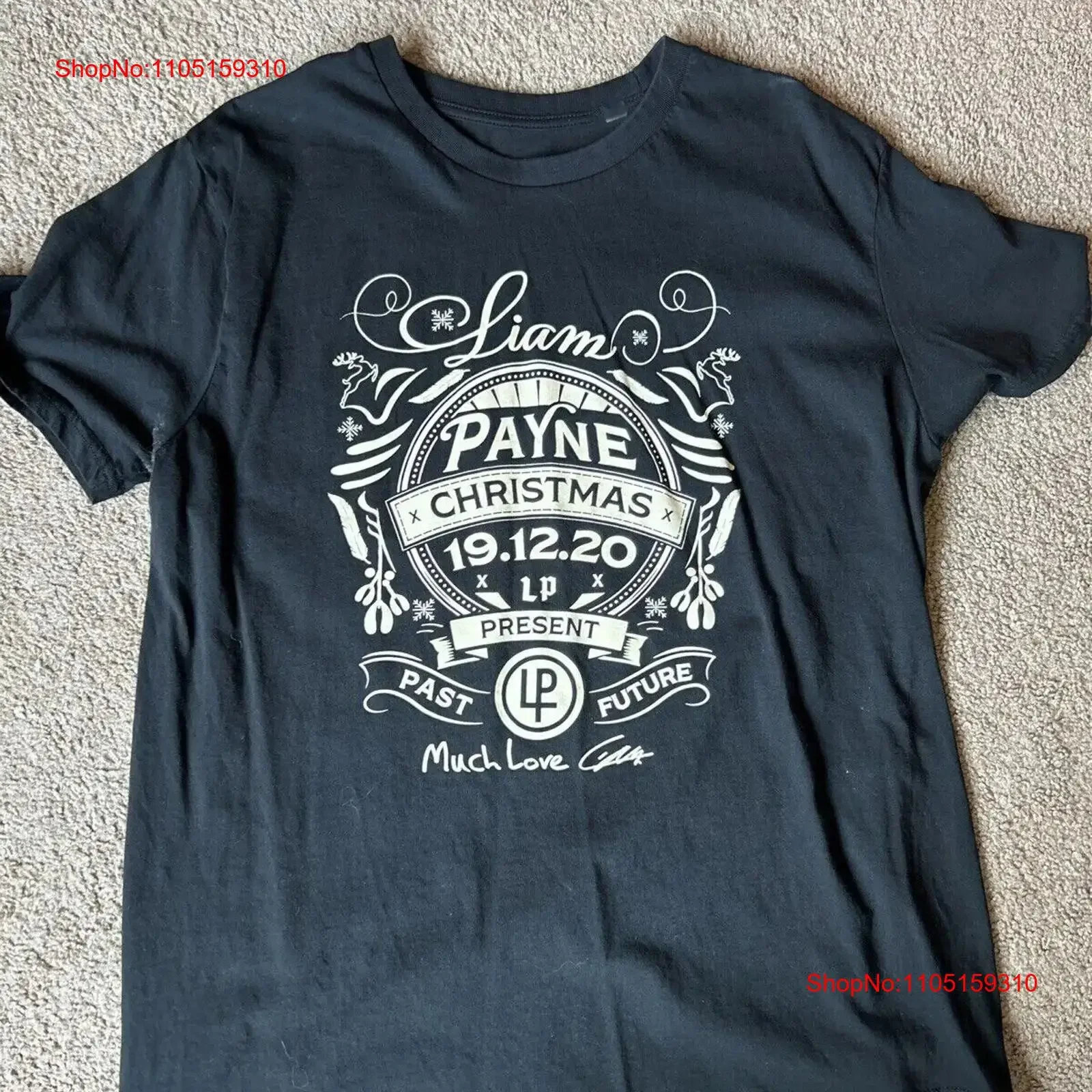 جديد ليام باين عيد الميلاد 2020 لمحبي S 5XL تي شيرت BI04_535 خمر غسلها أوم لينة تنفس عادية امتدت الرسم