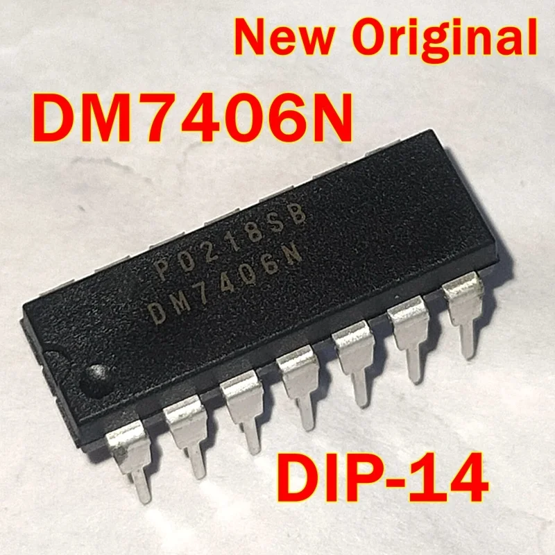 1pcs to 50pcs DM7406N DIP-14 New Original Hex Inverter