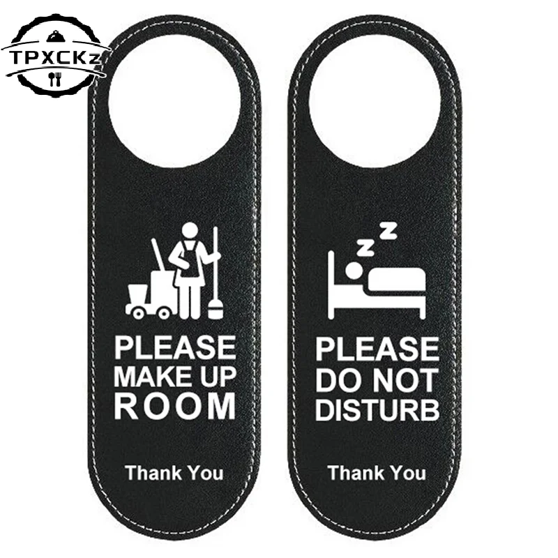 Make up Room Hotel Bulletin Board Do Not Disturb Signs Door Hanger Tags Door Knobs Hanger Pendant Cleaning Label