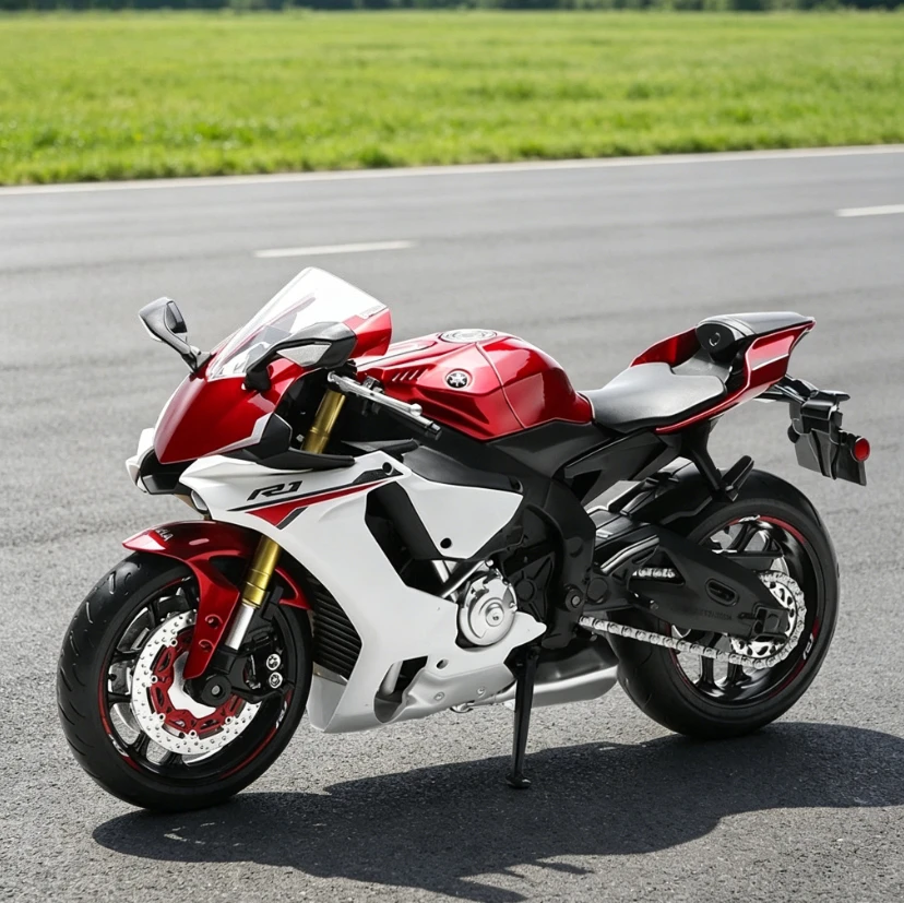 

1:12 YZFR1 Motorcycle Model Toy Simulation Alloy Locomotive Model Car Collection Figure Ornament, Perfect Gift for Boyfriend