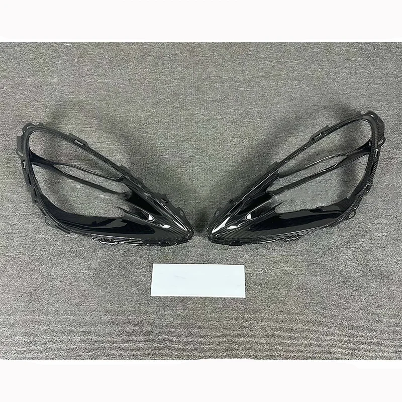 High Quality Dry Carbon Fiber Headlight Covers for 720S Headlights 2