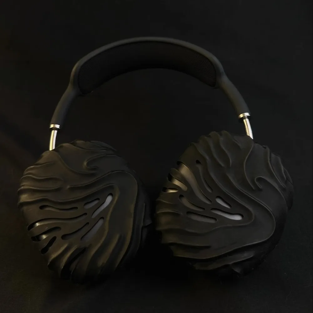 

Чехол для наушников Wave для AirPod Max 1/2 поколения, защитный чехол, твердый корпус из смолы для предотвращения столкновений, матовый, полупрозрачный, матовый