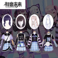 Anime Game Miku Project Sekai Colorful Stage Feat Yoisaki Kanade Cosplay Costumes Daily Wear Cute T-Shirt And backpacks Outfits