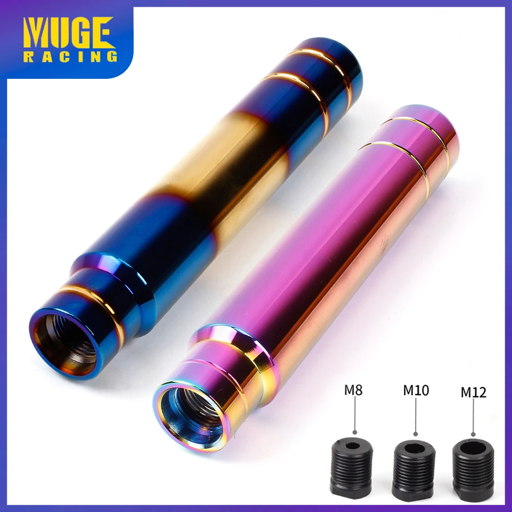 MUGE-uniwersalny styl JDM 18cm aluminiowa gałka zmiany biegów samochodu do ręcznej skrzyni biegów samochodu dźwignia zmiany biegów głowica 180MM SFN129