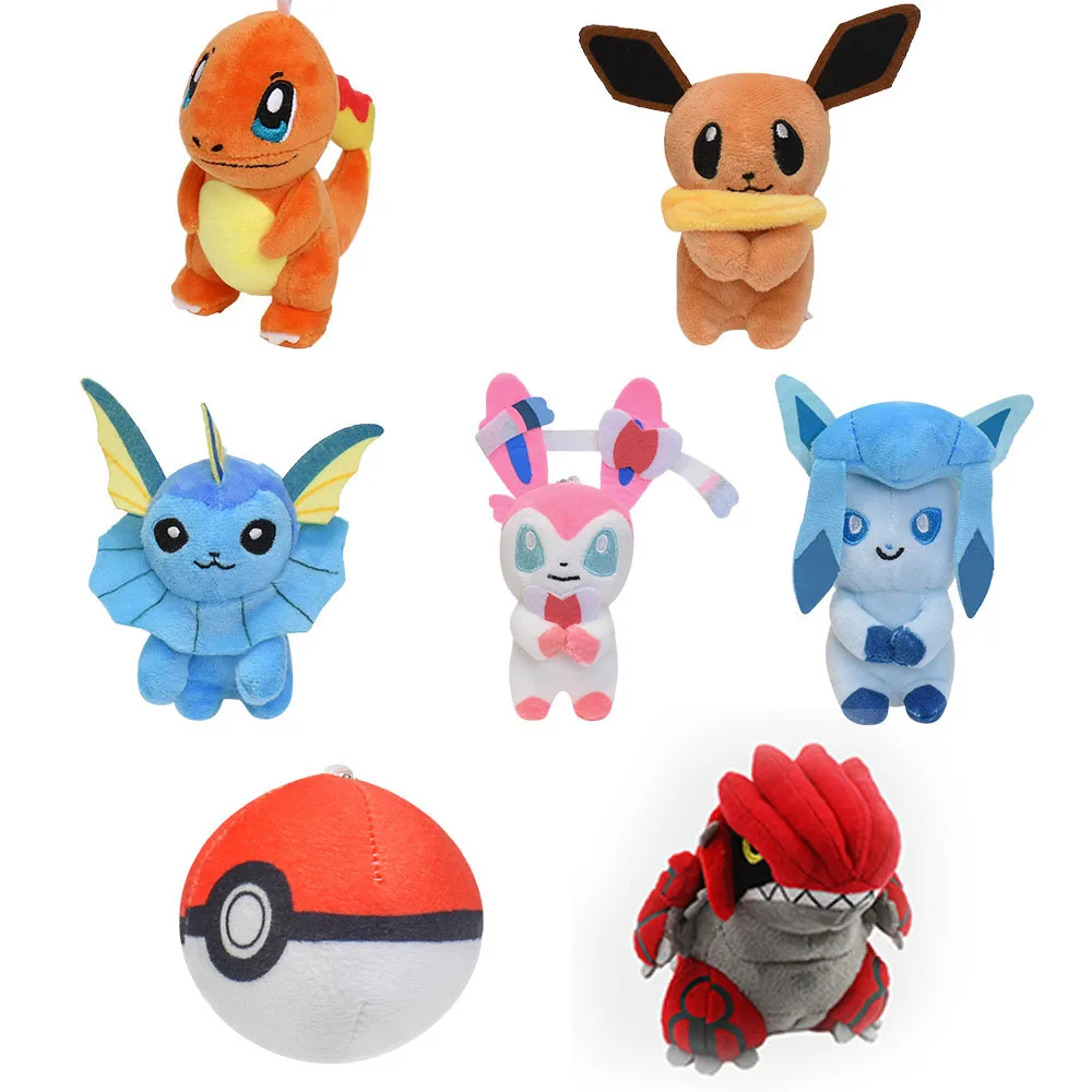 Pokemon Plush Toys Vaporeon Flareon Eevee Sylveon Espeon Umbreon Glaceon Leafeon Jolteon Soft Stuffed Dolls Spinda Dragonite