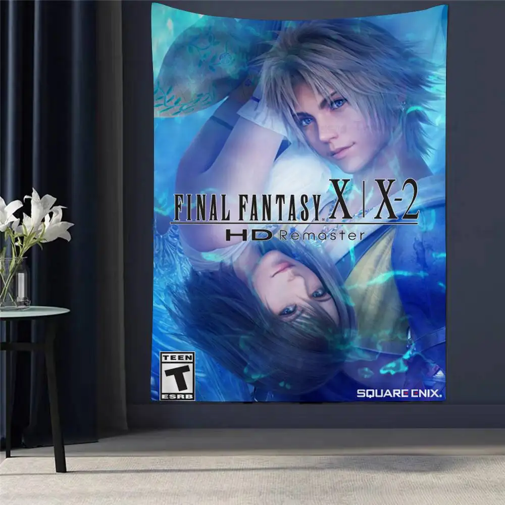 

F-Final-F-Fantasy Hippie Wall Hanging Tapestries Art Science Fiction Room Home Decor Kawaii Room Decor