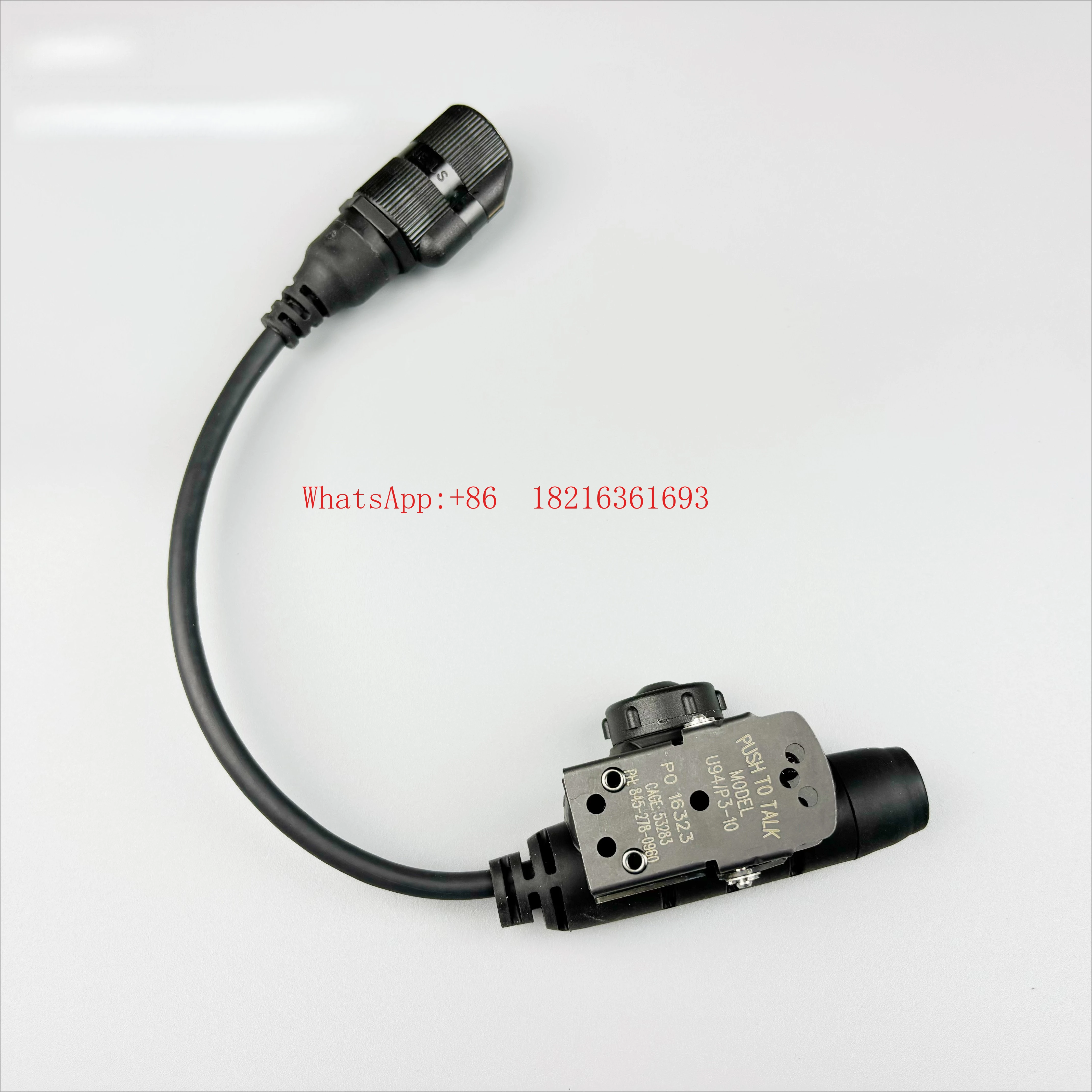 Replica U94V2 PTT 6-pin Soft Rubber Waterproof Interface, Noise Reduction Earphone Cable Accessories