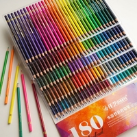 120/180 Colors Oil Colored Water Soluble Pencils Beginner Painting Gifts Students Colour Sketch Pencil Colouring Drawing Art Set