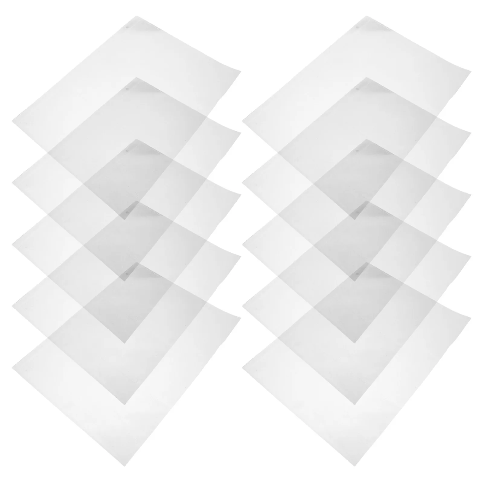 40Pcs Transparent Currency Binder Pages 4 Hole PVC Plastic Sleeves Paper Money Organizer Coupon Holder Banknote Display