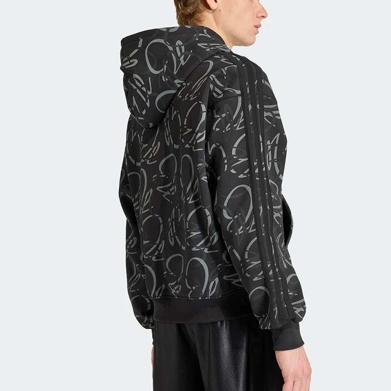 Adidas Authentic Three Leaves Men's Retro Zipper Football Fleece Jacket KD6519