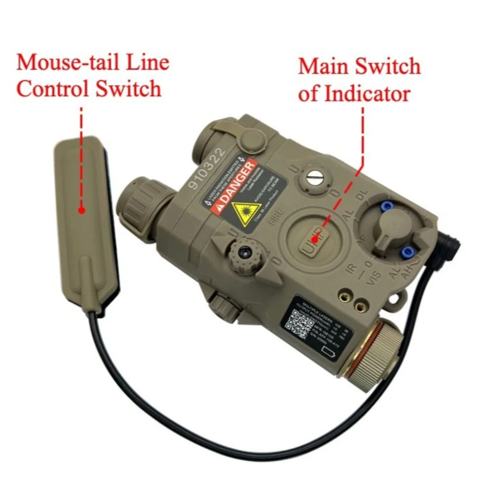 PEQ-15 IR الإضاءة التكتيكية مصباح ليد جيب سلاح ضوء أحمر أخضر نقطة IR الليزر الصيد ل 20 مللي متر Picatinny السكك الحديدية