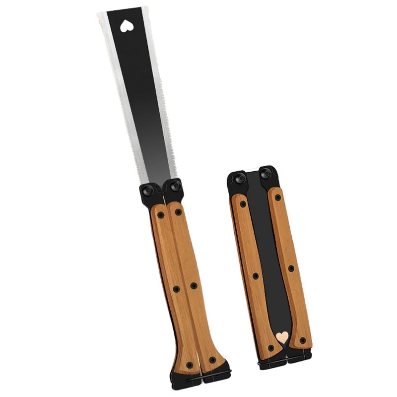 

Multifunctional Folding Butterfly Saw Household Small Hand-Held Logging Saw Woodworking Tool Double-Sided Grinding Hand Saw