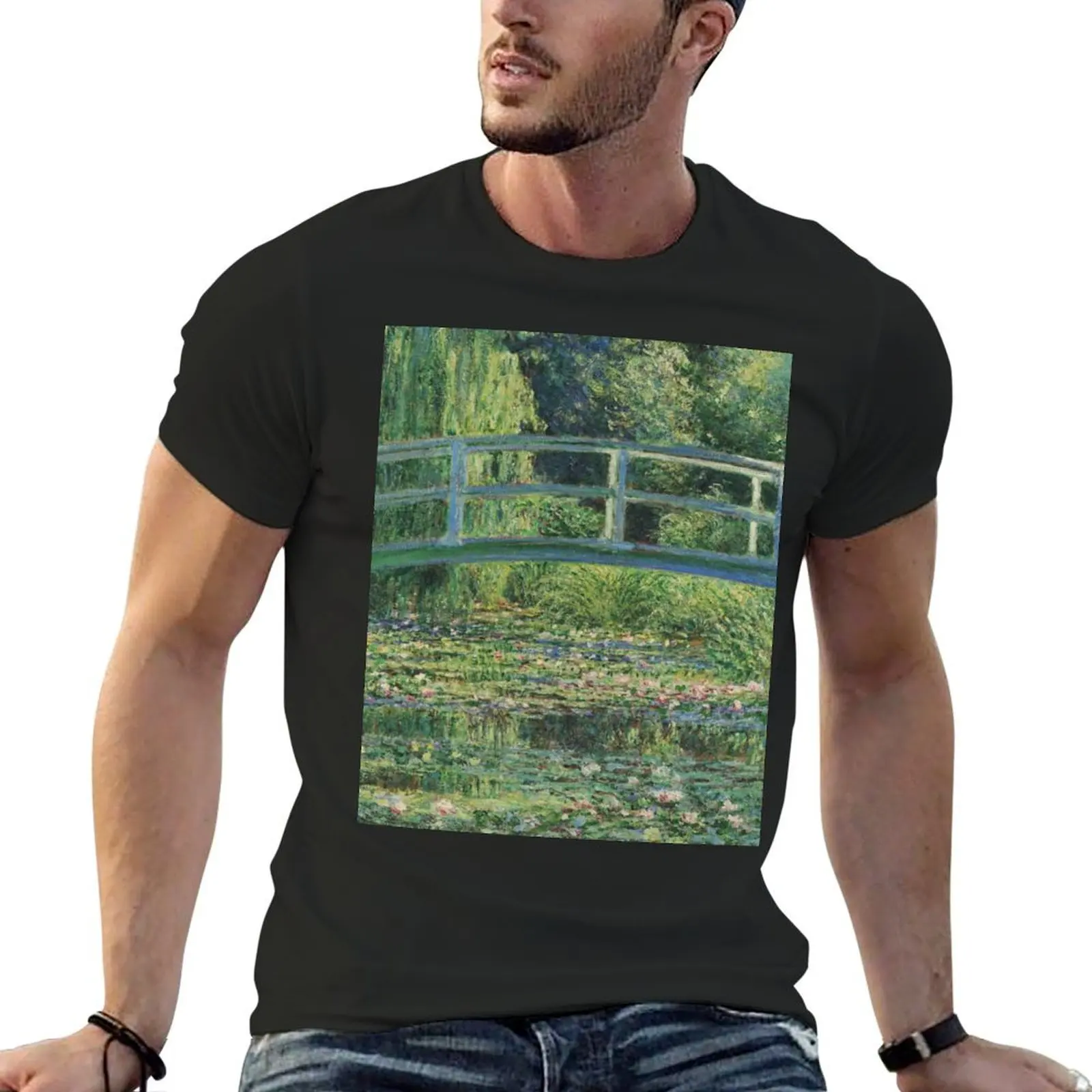 Claude Monet - The Water-Lily Pond T-Shirt cute tops shirts graphic tees designer t shirt men