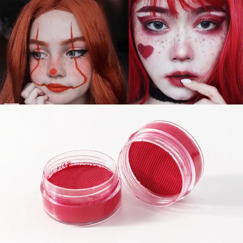 Halloween Face Painting Water Based Pure red colors Face Body Paint Pigment Blood Makeup in Halloween Party Fancy Dress