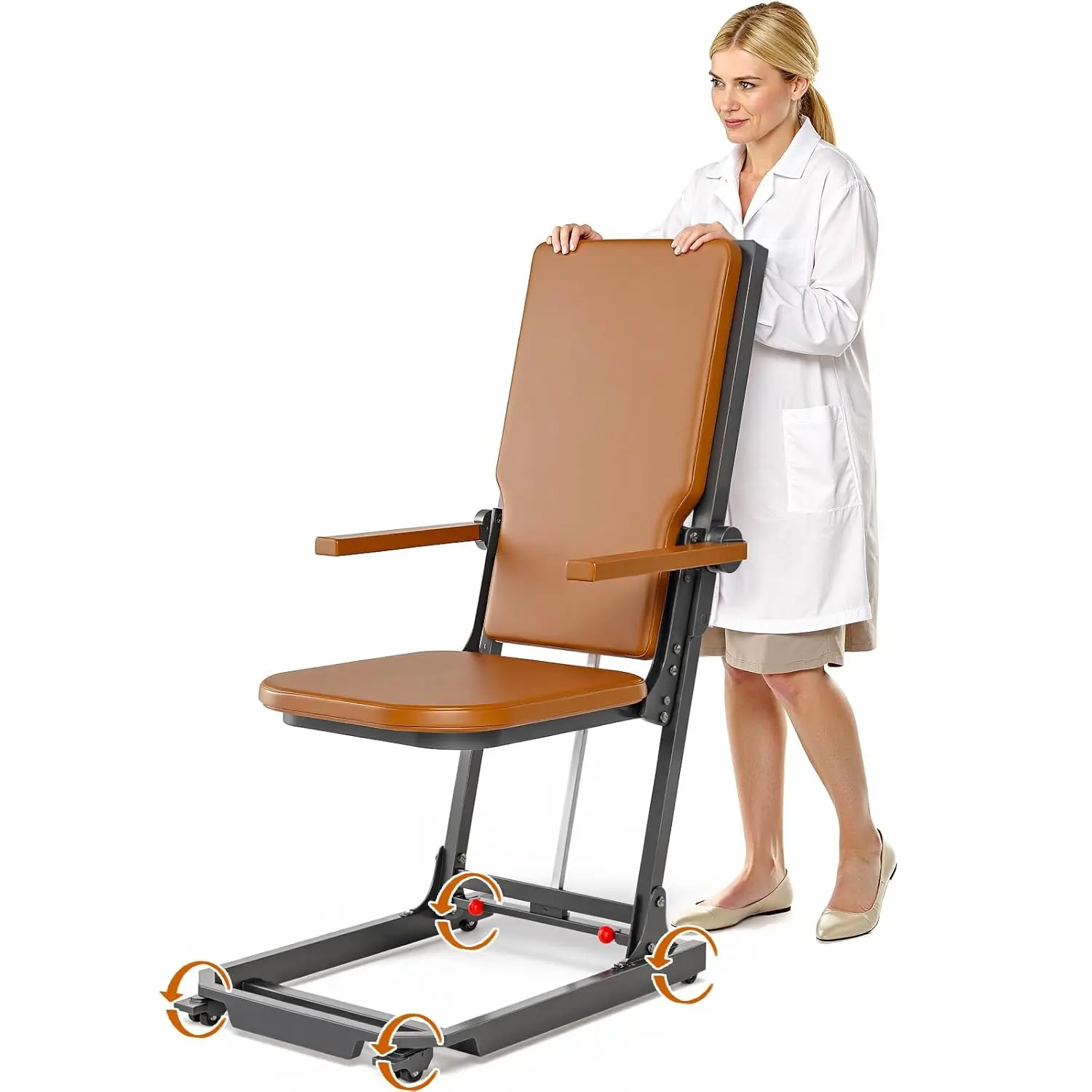 Electric Chair Lift Indoor Movable Floor for Elderly Falls, Chair Devices to Elderly Off Floor with, Customized