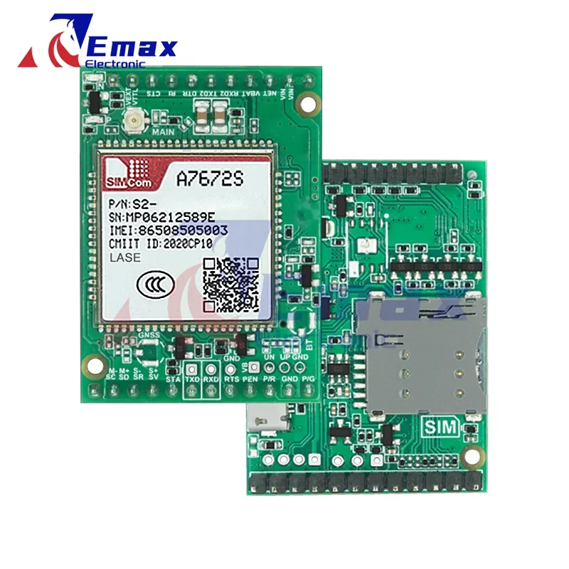 SIMCOM A7672S-LASE Core Board A7672S-LASE Development Board LTE CAT1 + 4G + 2G + เสียงไม่รองรับ GPS