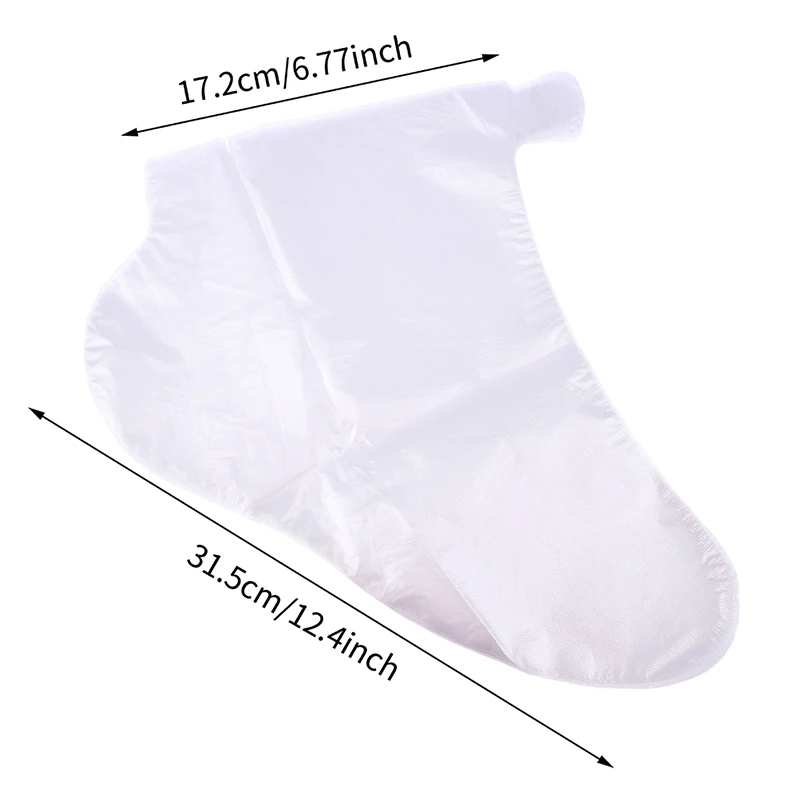 Jednorazowe PE przezroczyste puste rękawiczki do rąk nakładki na stopy parafina do kąpieli maska złuszczająca worek do leczenia