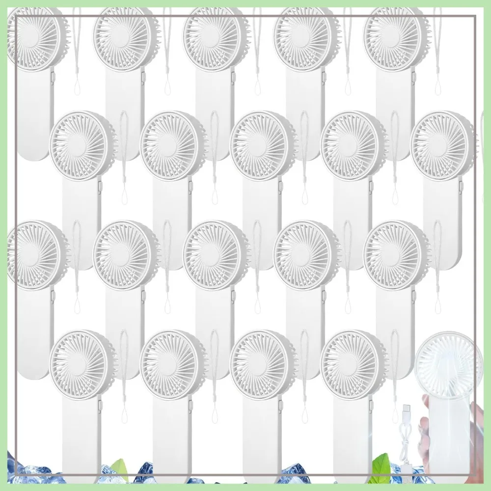 

20 Pcs Mini Handheld Fan, Portable Battery Powered, 1 Speed, Cute Personal Fan for Travel Camping Indoor Outdoor Summer