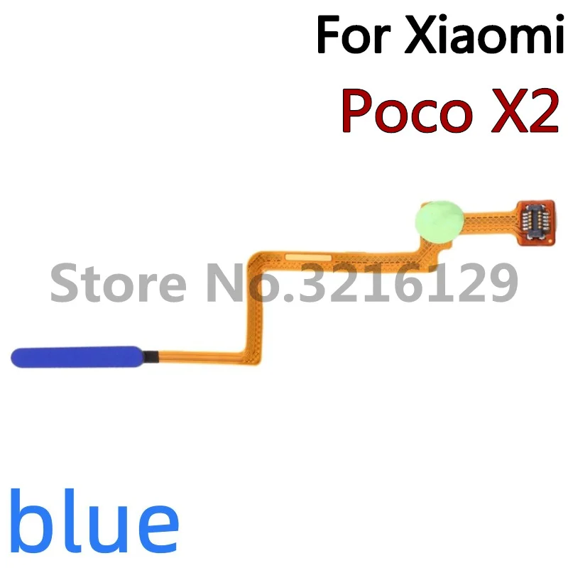 100% Original For Xiaomi Poco F2 M3 Pro X2 C40 F4 GT Fingerprint Sensor Home Button Return Key Flex Cable Replacement