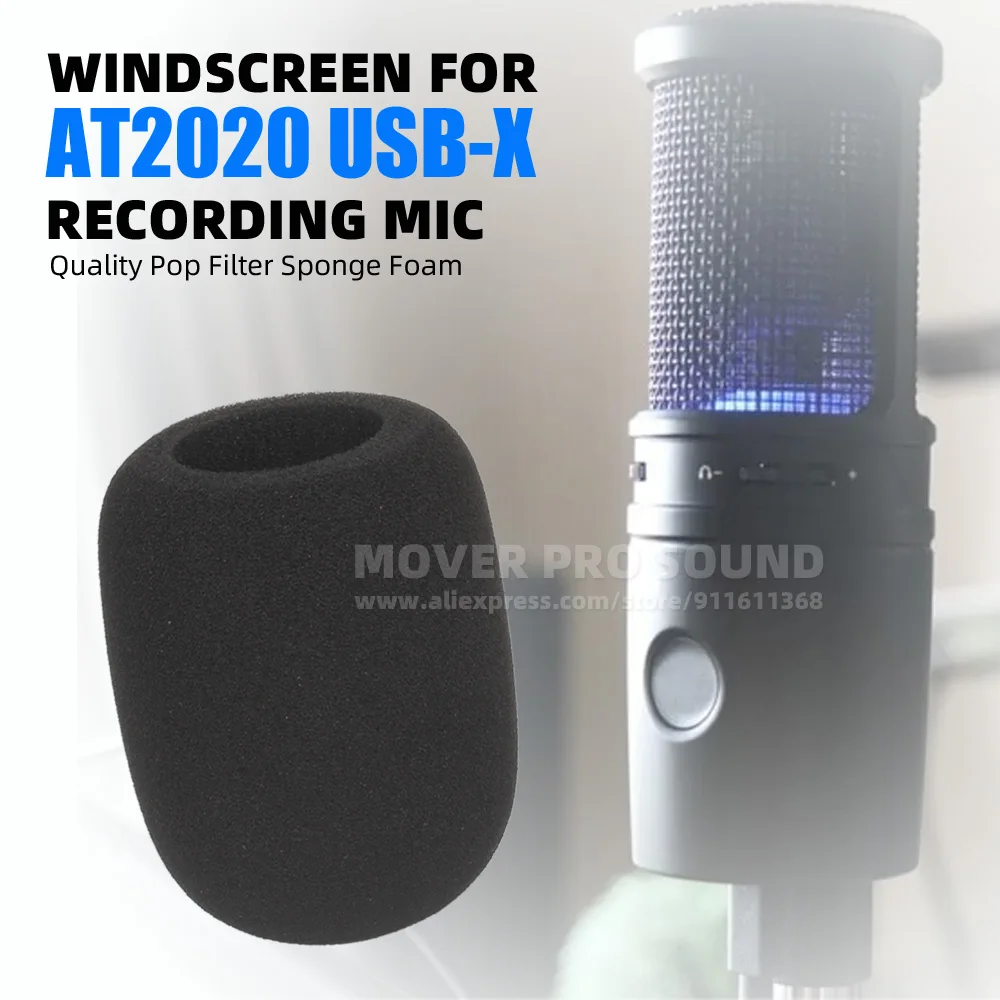 

For AUDIO TECHNICA AT2020USB-X AT2020 USB X Windshield Anti Pop Filter Mic Windscreen Foam Microphone Cover Sponge Windproof