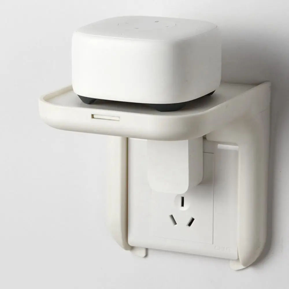 Wall Mount Audio Bracket Punching-Free Intelligent Audio Floating Base Space Saving Storage Organizer Storage Tray Power Bank