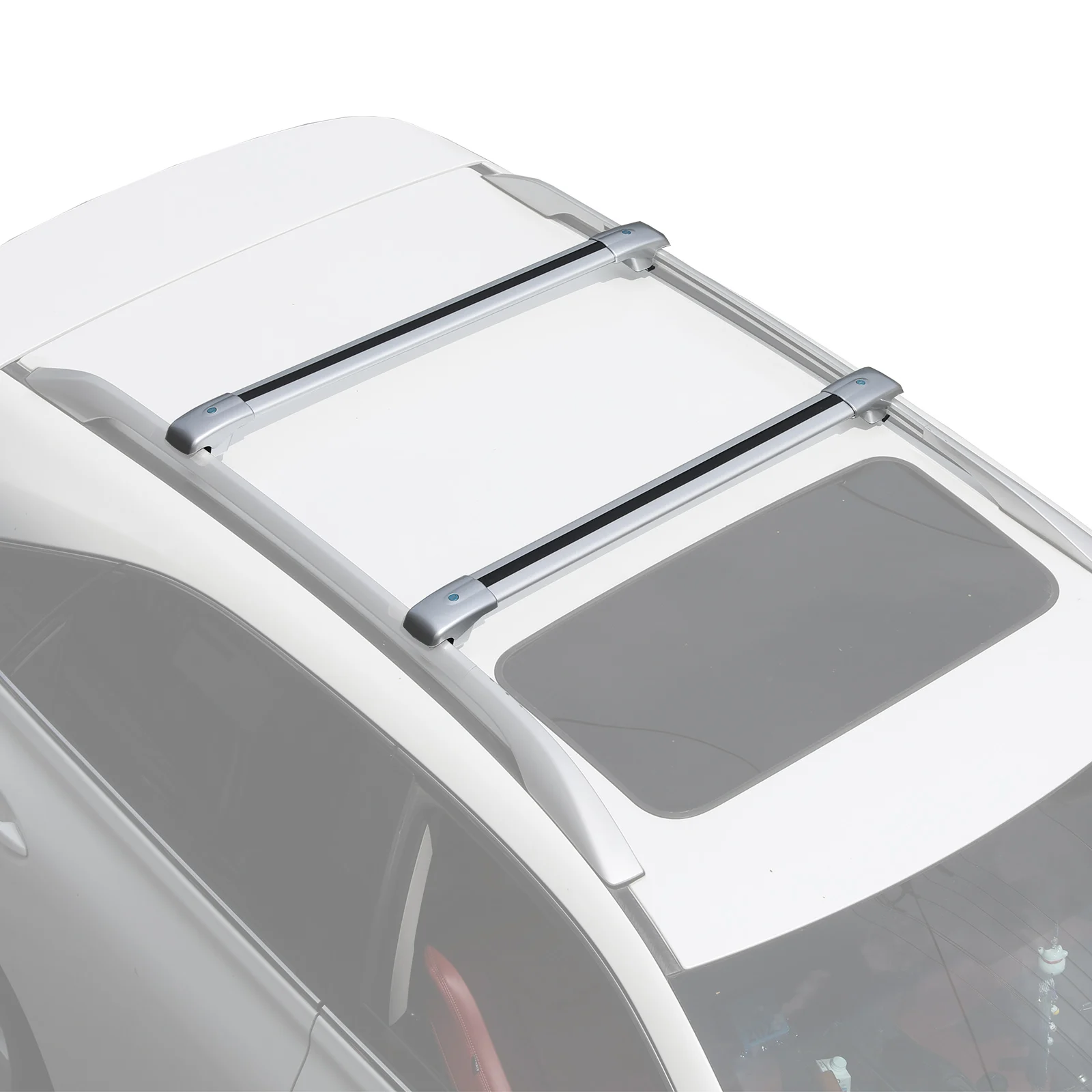2Pcs Roof Bars for KIA - BORREGO MOHAVE [2007-2019] Aluminum Alloy Side Bars Cross Rails Roof Rack Luggage Load 100KG