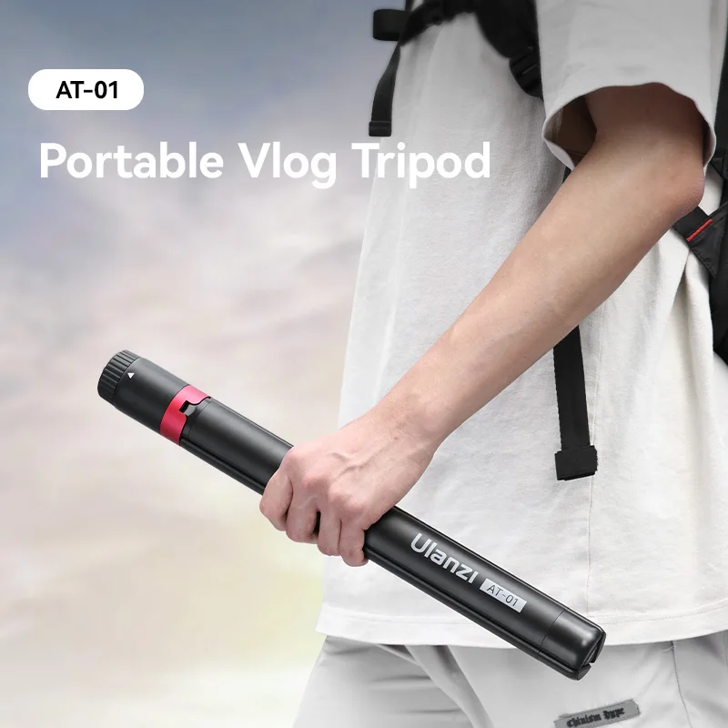 Ulanzi AT-01 Portable Vlog Tripod / AT-02 Portable Tripod Dolly for Livestreaming Outdoor Photograph Camera Vlog Portable Stand