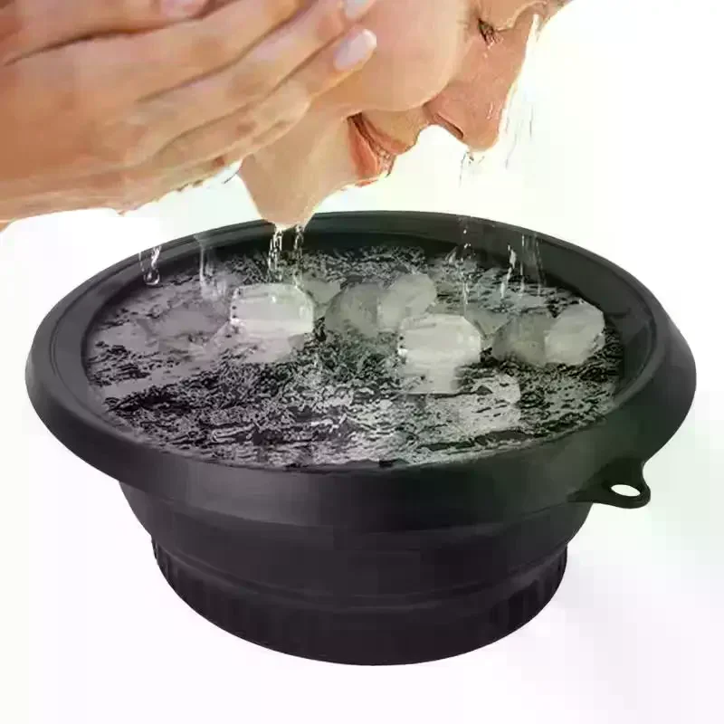 Draagbare Gezicht Ijs Bad Kom Voor Gezichtsbehandelingen Plunge Dompelen Gezicht Opvouwbare Ijs Gezichtsbehandelingen Wastafel Gezichtsbehandelingen Huidverzorging Tool Voor Thuis Reizen